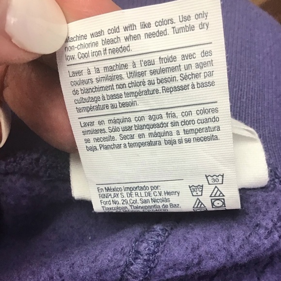 Champion Women’s Medium Sweatpants Reverse Weave Purple &Pink Joggers - Picture 6 of 7